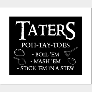 Taters Potatoes  Print Posters and Art